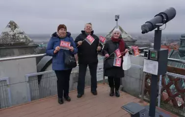 Wyjazd klubowicz&oacute;w i moderator&oacute;w DKK z Opatowca i Nowego Korczyna na konferencję w Sandomierzu  10