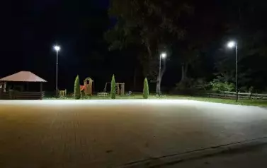 Rozbudowa oświetlenia placu w Rogowie 2