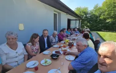 Wizyta senior&oacute;w ze Skalbmierza w Klubie Seniora w Kocinie 2