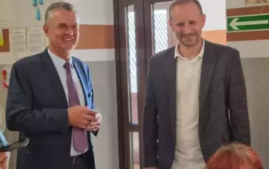 Wizyta senior&oacute;w ze Skalbmierza w Klubie Seniora w Kocinie 16