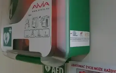 Bezpieczna Gmina Opatowiec &ndash; AED i pierwsza pomoc dla każdego Zakończenie projektu, szkolenia i uroczysty montaż defibrylatora 2