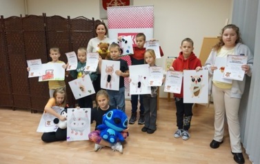 Radosne obchody Dnia Pluszowego Misia w Bibliotece w Opatowcu 1