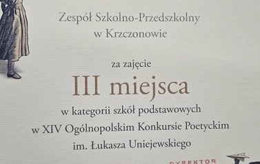 Dawid Gruszka z Krzczonowa wśr&oacute;d najlepszych młodych poet&oacute;w w Polsce 6