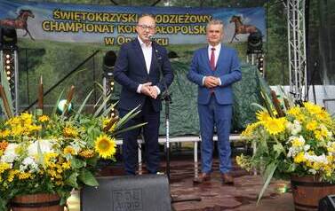 XXVI Świętokrzyski Młodzieżowy Championat Koni Małopolskich w Opatowcu - święto hodowc&oacute;w, tradycji i dobrej zabawy - aparat 2 135