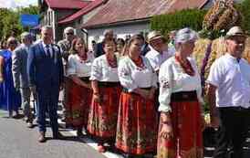 Dożynki Gminno-Powiatowe w Kazimierzy Wielkiej. Gmina Opatowiec z II miejscem za najpiękniejszy wieniec. 42
