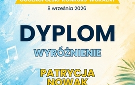 Wyr&oacute;żnienie dla Patrycji Nowak 1