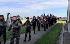 Uroczystości upamiętniające 82. rocznicę zestrzelenia alianckiego samolotu Liberator EW250 L 158