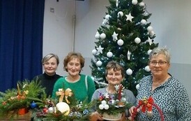 Podczas warsztat&oacute;w mieszkańcy gminy Opatowiec stworzyli piękne dekoracje 10