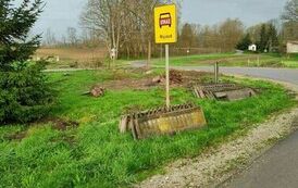 Nowe ogrodzenie przy budynku strażnicy OSP w Kocinie 04