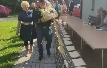 Wizyta senior&oacute;w ze Skalbmierza w Klubie Seniora w Kocinie 36