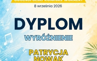 Wyr&oacute;żnienie dla Patrycji Nowak 1