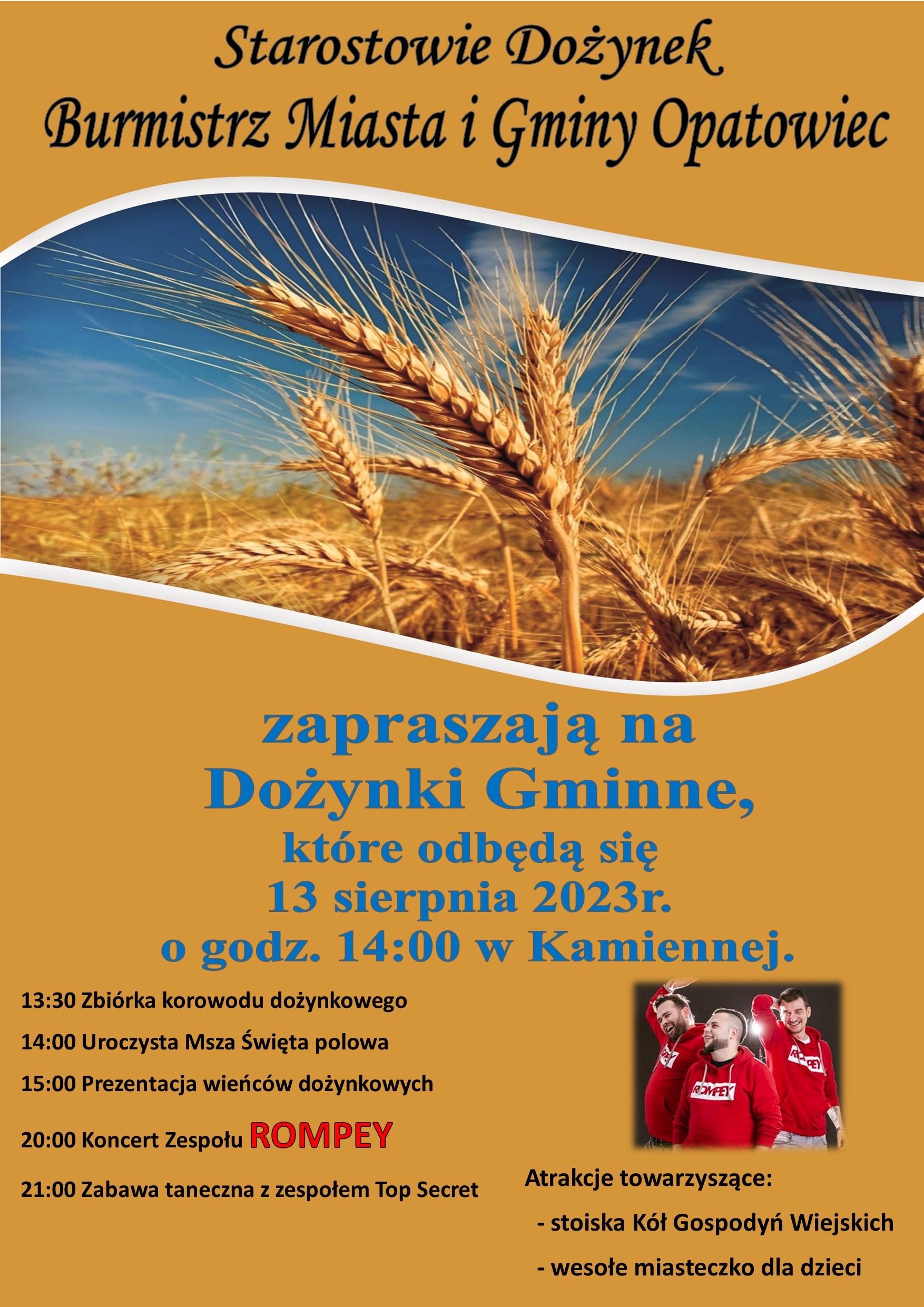 Zaproszenie na&nbsp;Dożynki Gminne