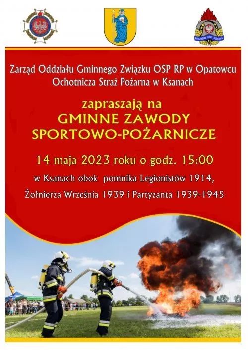Zaproszenie na&nbsp;Gminne Zawody Sportowo-Pożarnicze w&nbsp;Ksanach