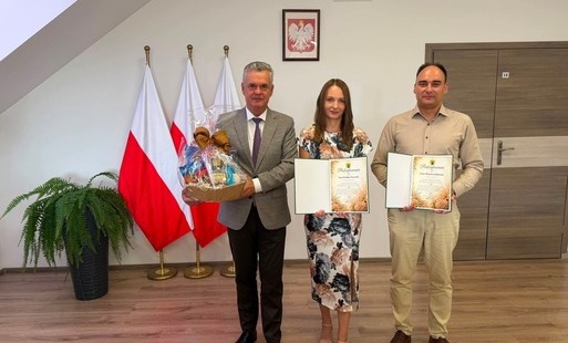 Podziękowania dla Starostów Dożynek Gminy Opatowiec w Rogowie