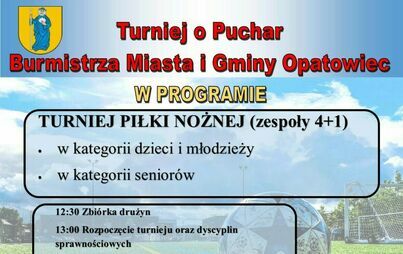 Zdjęcie do Zaproszenie na Turniej o Puchar Burmistrza Miasta i Gminy Opatowiec
