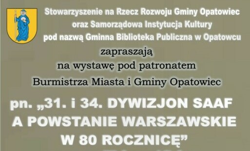 Zdjęcie do Zapraszamy na wystawę &bdquo;31. i 34. Dywizjon SAAF a Powstanie Warszawskie w 80 rocznicę&rdquo; z pomocą Walczącej Polsce