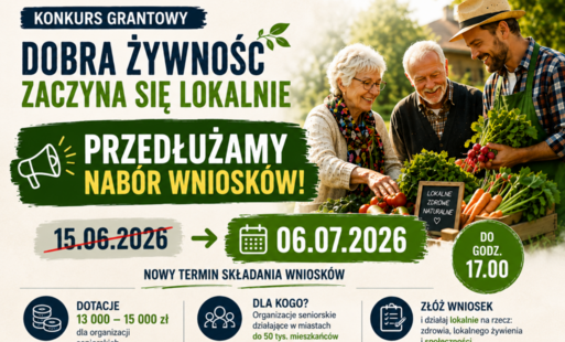 Konkurs grantowy OFSUTW dla organizacji seniorskich pn. „Dobra żywność zaczyna się lokalnie”