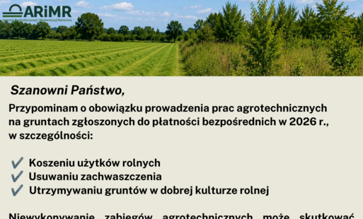 Komunikat ARiMR dla rolników