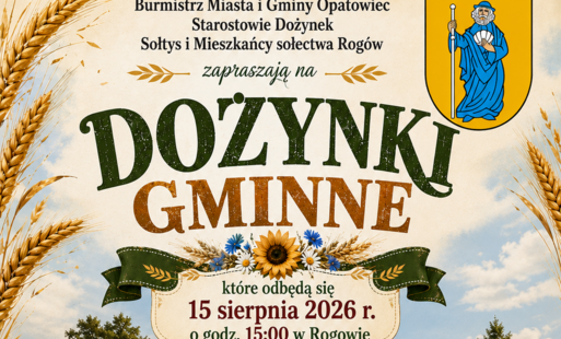 Zaproszenie na Dożynki Gminne w Rogowie